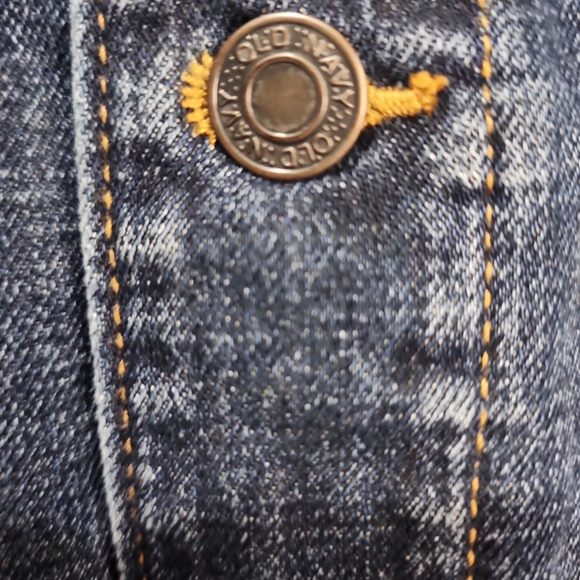 Old Navy jean jacket ḍark wash Small Mens - Picture 3 of 12